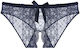 Plus Size Lace Women's Sheer Sexy Slit Panties ...