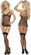 Bodystocking Negru "Kiss Me" Negru