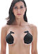 Schwarz Strapless Damen Hasenohren Brustanhebung