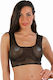Transparent Tulle Top Black