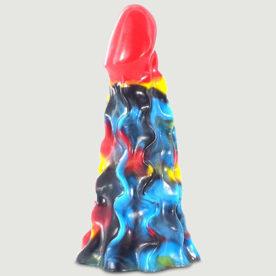 Konkisches Silikon Dildo Mit Rillen Himiks Mehrfarbiger Silikon Dildo