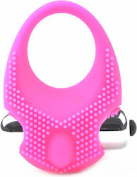 Pink Vibrating Cock Ring Clitoral Stimulator 3 Cm