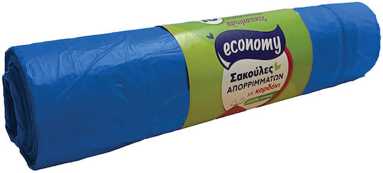 Etplast Trash Bags Aromatic Drawstring Economy Giant Pre-Cut Blue 10pcs 70x95cm