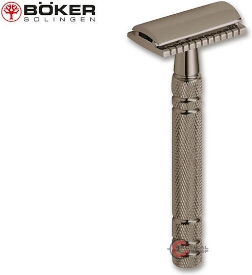 Ξυράφι Ξυρίσματος Boraso Gunmetal Grey Safety Razor Boker Solingen