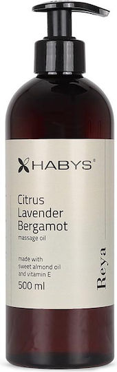Habys Reya Bergamot Lavender Citrus Massage Oil 500 Ml