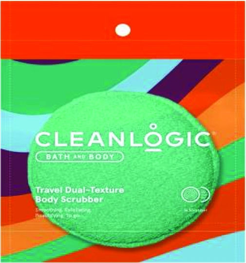 Cleanlogic Bad & Körper Schwämme Reisegröße Dual-Textur Körperbürste