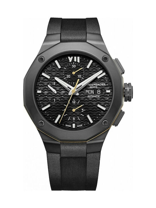 Baume Et Mercier Riviera Автоматичен Хронограф 43мм Черен Циферблат Baume Et Mercier Riviera Автоматичен Хронограф 43мм Черен Циферблат
