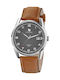 Lip Himalaya Brown Leather Strap Men's Watch