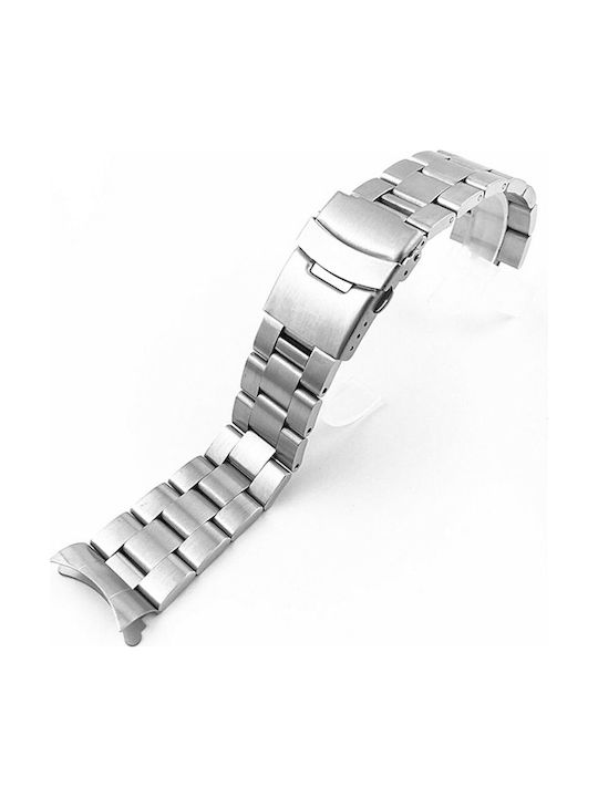 Μπρασελέ Μασίφ Διπλό Κούμπωμα Ασφαλείας Oyster All Stainless Steel 20mm