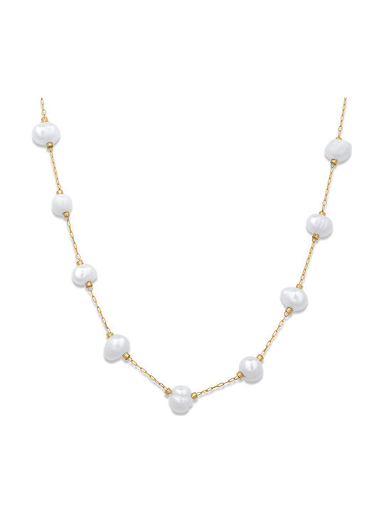 Rozario Chain Gold 7mm Αλυσίδα Λαιμού Ανοξείδωτο Ατσάλι 316l 55 Cm