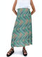 Midi Skirt Yellow, Blue, Green