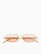 Common Sense Men's Sunglasses with Gold Metal Frame and Gold Lens 467938