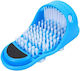 Foxmag24 Perie Pentru Spălarea și Masarea Picioarelor Cu Piatră Ponce Ușoară Eficientă Mărime Universală Albastră