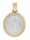 Unisex Halskette Vitopoulos Gelbes Weißes Gold K9