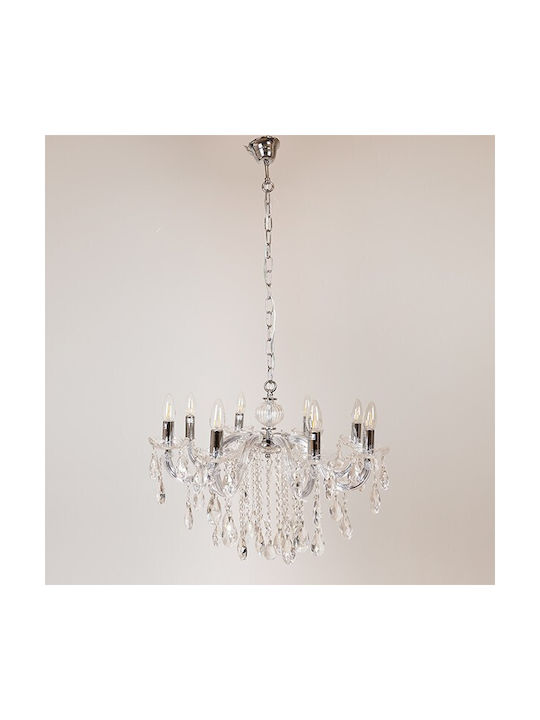 Eurolamp Chandelier with Crystals Transparent 757-12038