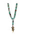 Men's Necklace Ananna Swordsnake Turquoise Steel