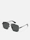 Quay Australia Herren Sonnenbrille mit Schwarz Metall Gestell und Schwarz Polarisiert Linse 476812