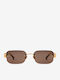 Projekt Produkt Men's Sunglasses with Gold Metal Frame and Gold Lens 476428