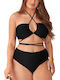 Set Bikini Ψηλόμεσο Black