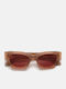 Retrosuperfuture Unisex Sonnenbrille mit Braun Kunststoff Gestell und Braun Linse 494202