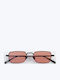 Common Sense Men's Sunglasses with Black Metal Frame and Black Lens 411482