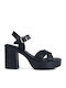 Suede Sandals Black