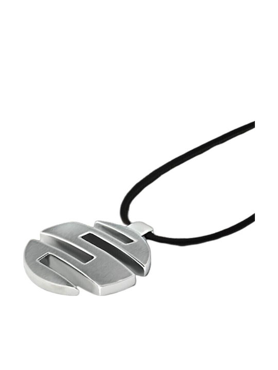 Men's and Women's Necklace Lotus Ls1057-1/1 Stainless Steel Black Cord