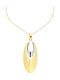Yellow Gold Women's Necklace 14K Oval Kl11400084