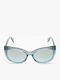 Just Cavalli Women's Sunglasses with Light Blue Plastic Frame and Light Blue Lens JC836 87X