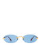 Faos Herren Sonnenbrille mit Gold Kunststoff Gestell und Gold Linse 489434