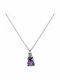 Colier Argint Piatre Zircon