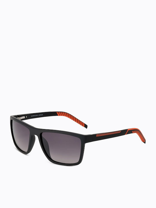 Carolina Lemke Men's Sunglasses with Black Frame and Black Gradient Lens 476003