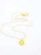 Silver Gold Plated Women's Necklace Silver Union White Zircons Code 04-07-2143g