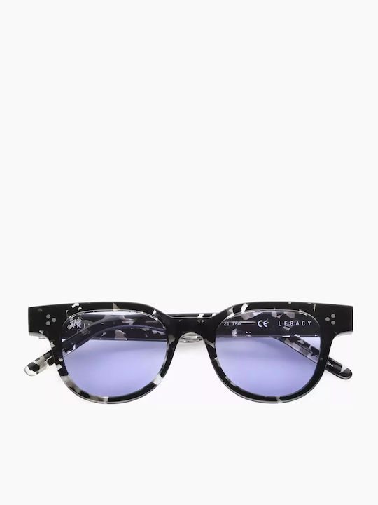 Akila Legacy Men's Sunglasses with Brown Tartaruga Plastic Frame and Black Lens 424795