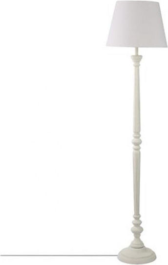 Atmosphera Floor Lamp H156cm. with Socket for Bulb E27 White