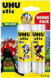 UHU Лепило Стик Stic за Хартия 21гр 2бр х (1 бр) Без Разтворители Sonic UHU Лепило Стик Stic за Хартия 21гр 2бр х (1 бр) Без Разтворители Sonic