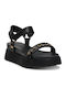 Frida Women's Flat Sandals in Black Color
