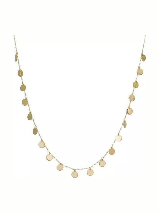 Γυναικείο Κολιέ Choker Gold Circles K9 040570 040570 Χρυσός 9 Καράτια Γυναικείο Κολιέ Choker Gold Circles K9 040570 040570 Χρυσός 9 Καράτια
