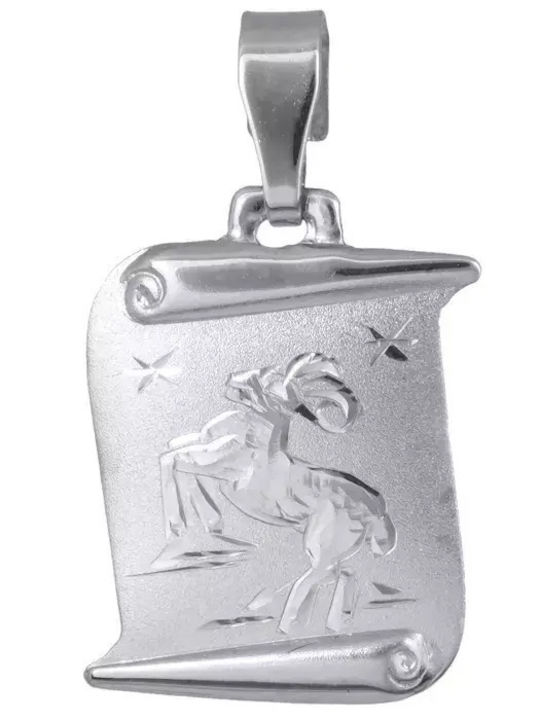 Anaglyfo Weißgold 14k Tierkreiszeichen Widder 024439 024439 Gold 14 Karate