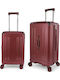 Forecast Hard Burgundy Suitcases With 4 Wheels Set Of 2 Pieces