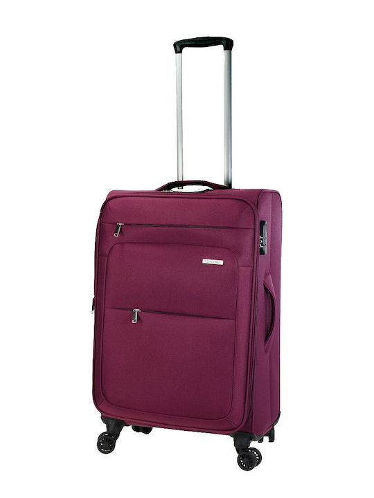 Forecast Medium Burgundy Travel Suitcase with 4 Wheels Height 66cm