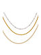 Excite-Fashion Women's Bracelet Set Chain made of Steel Gold Plated
