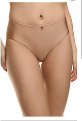 Med Bikini Slip Μπεζ