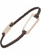 Kabel Armband Silber Parallelogramm