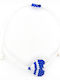 Macrame Bracelet Heart Handmade Blue White Anniversary Adam & Eve 02e-01821