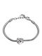 Women's Pandora Style Heart Bracelet Steel 316L Silver Art 00891