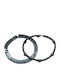 Σετ Βραχιολια 2τμχ Ananna Unisex Arrow Gunmetal Αιματίτη