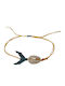Siballba Makramee Armband Fußkettchen Muschel Wal K Yellow