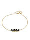 Women's Bracelet Swans Steel 316l Gold Art 00673