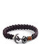 Männer Armband aus Edelstahl Braun Leder & Matt Verankerung 20,5 Zentimeter Verschluss Tribute